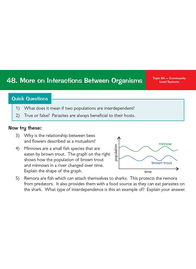 null - GCSE Biology OCR Gateway Revision Question Cards - Image 1
