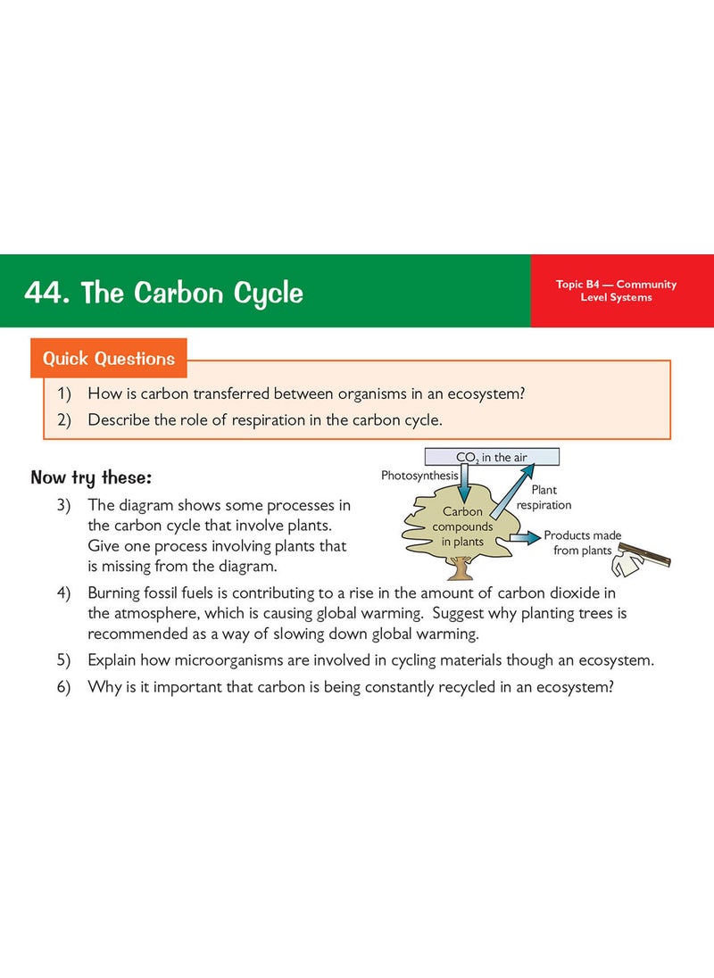 null - GCSE Biology OCR Gateway Revision Question Cards - Image 1