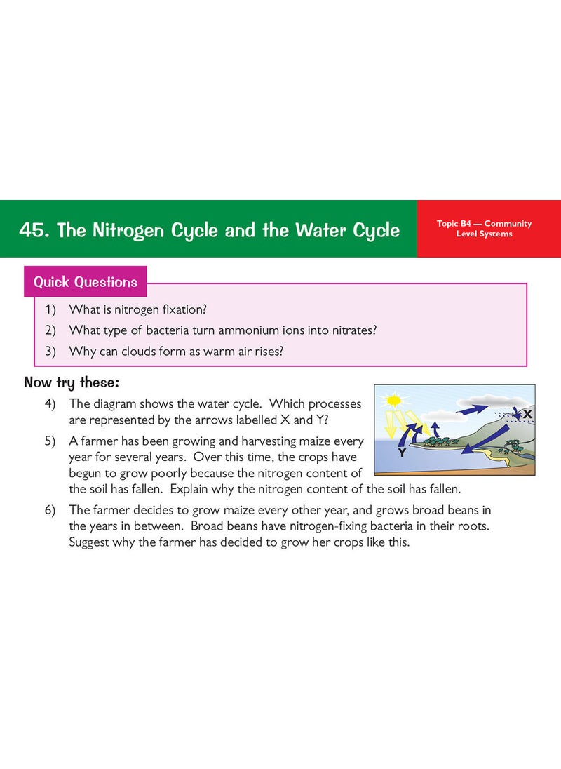 null - GCSE Biology OCR Gateway Revision Question Cards - Image 1
