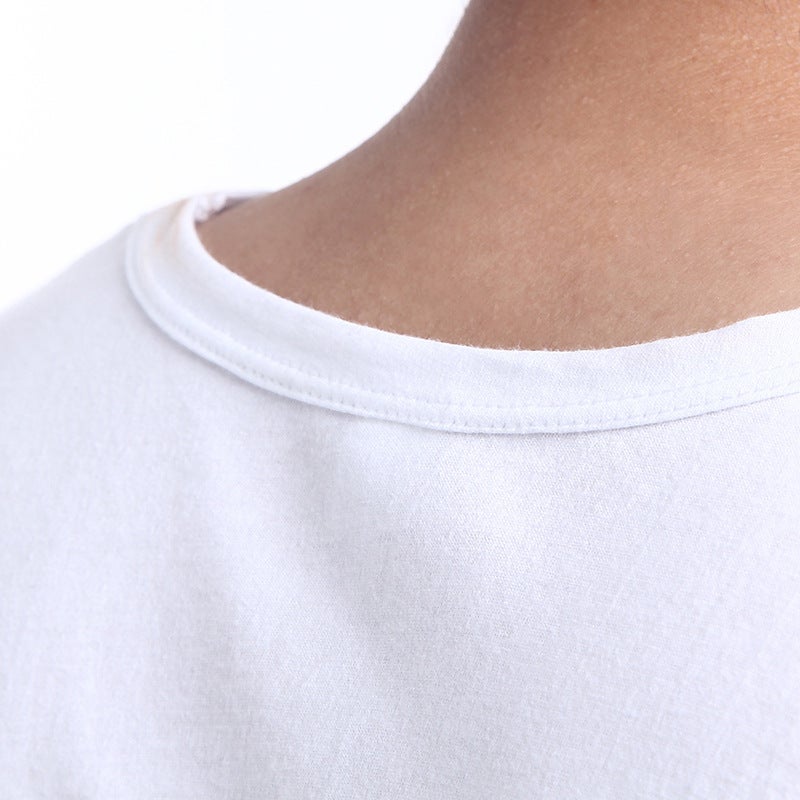 Middle-Aged Men'S Summer Pure Cotton Old-Fashioned Hurdle Camisole Loose Underwear For Middle-Aged And Elderly Full Sweat Cotton Shirt For Youth - Image 5