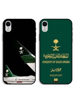 Two Cases For Apple iPhone XR Protective Covers Saudi Airplane and Passport