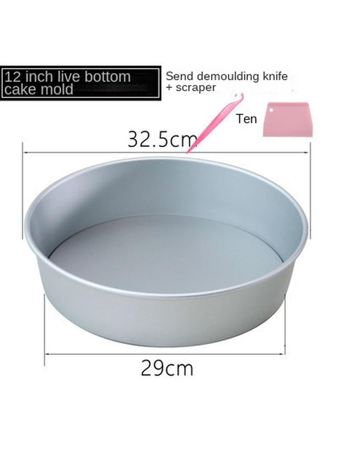 Bluejw Round Live Bottom Cake Mold 6 8 10 Inch Non-stick Carbon Steel Chiffon Mousse Cheese Baking Grinder For Oven - Image 1
