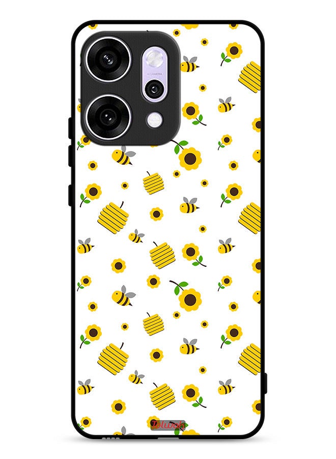 Tolwak Oppo Reno14 Protective Case Cover Sunflowers And Bees - Image 1