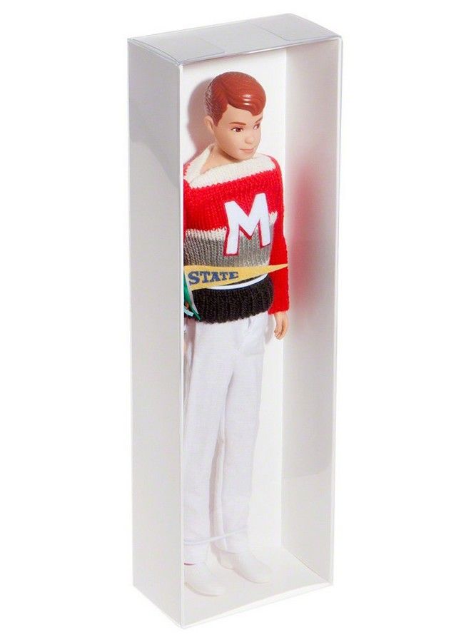 Collecting Warehouse Redoll Clear Folding Display Box With White Liners And White Elastic For 11 12 Inch Dolls Or Action Figures 4" W X 2.25" D X 13" H Pack Of 6 - Image 4