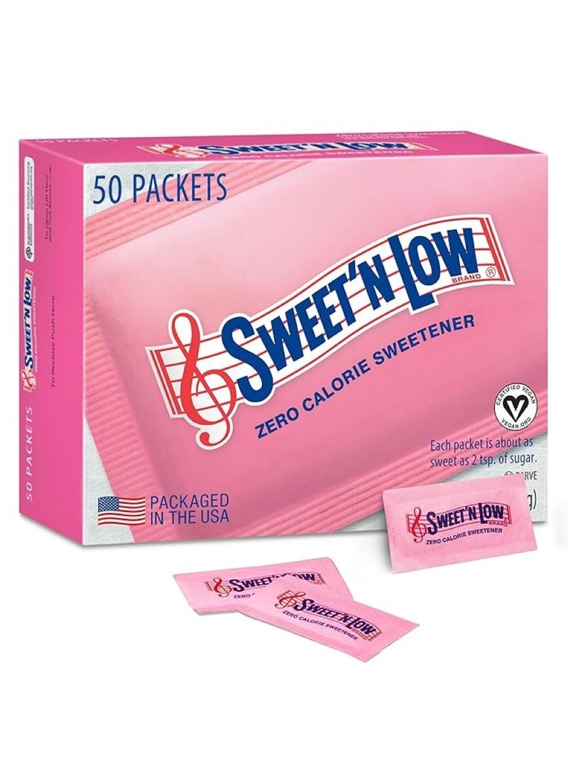 SWEET'N LOW Zero Calorie Sweetener 50 Packets - Image 1