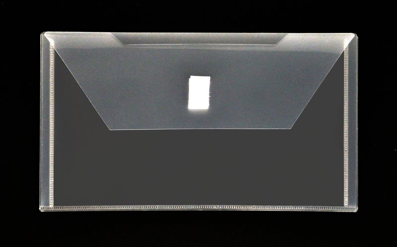 Lion Design-R-Line Poly Envelope with Extra Pocket, 6 x 9 Inches, Clear, Pack of 6 (92000-CR-6P) - Image 2