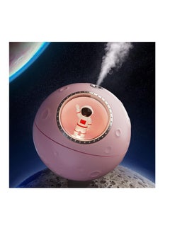DIGI CORE 300ML Portable Mini Humidifier USB Astronaut Cool Mist Humidifier With Warm Desktop Humidifier Aroma Diffuser For Home Bedroom Office Pink  - Image 4