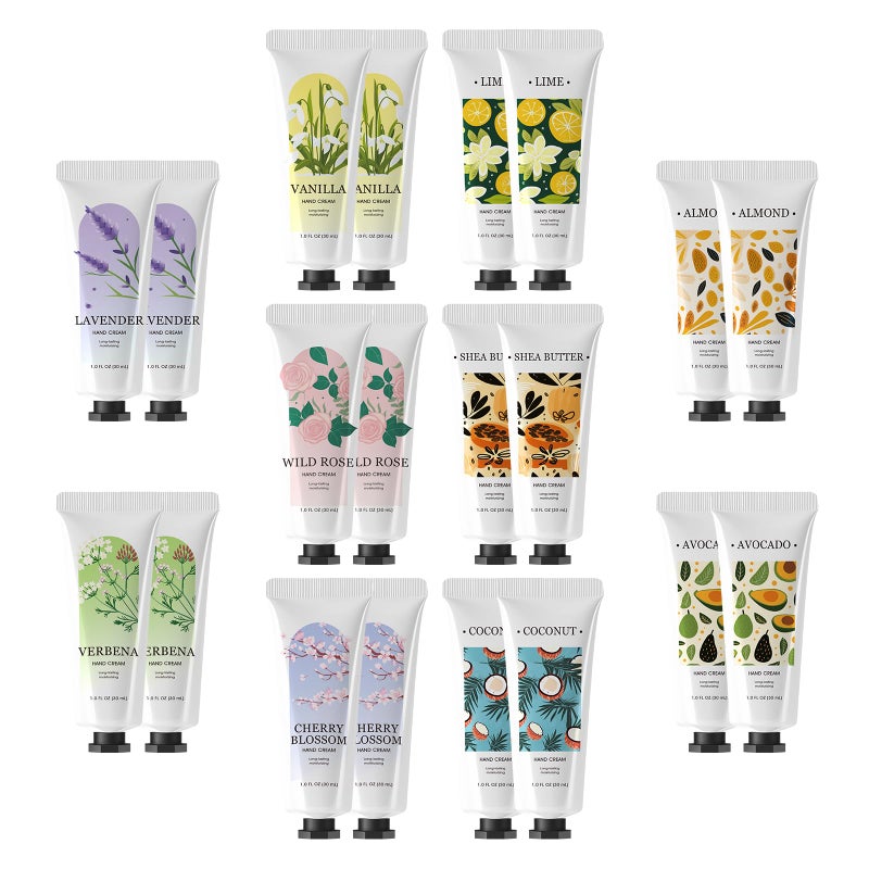 Green Canyon Spa Hand Cream 20 Pack Mini Hand Lotion Bulk Travel Hand Lotion Hand Creams & Lotions Set Christmas gifts Stocking Stuffers and Bridesmaid Gifts - Image 1