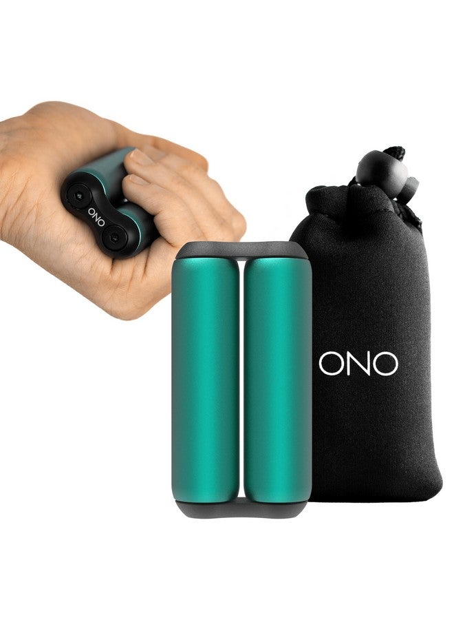 ONO Roller - Handheld Fidget Toy for Adults | Help Relieve Stress, Anxiety, Tension | Promotes Focus, Clarity | Compact, Portable Design (Junior Size/Aluminum, Teal) - Image 1