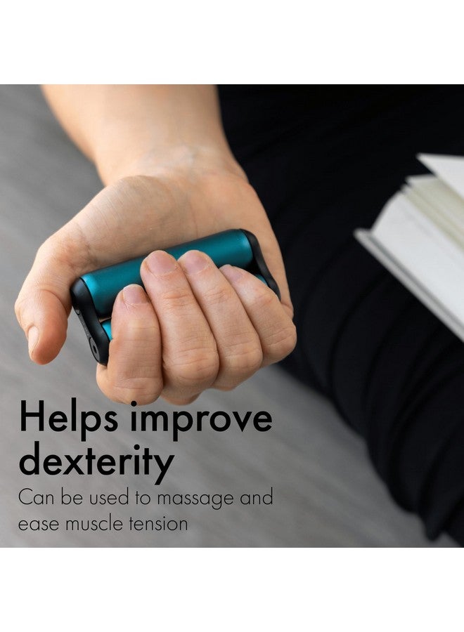 ONO Roller - Handheld Fidget Toy for Adults | Help Relieve Stress, Anxiety, Tension | Promotes Focus, Clarity | Compact, Portable Design (Junior Size/Aluminum, Teal) - Image 2