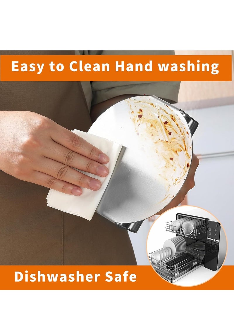 XICEN Stainless Steel Burger Press, 5.5 Inch Round Steak Patty Making Tools, Squeezing Grease, Griddle Accessories Kit, Grill Barbecue Tool, Kitchen Gadgets - Image 5