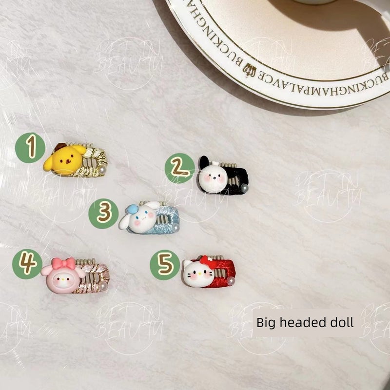 Cute pet hair clip bow set dog headwear Maltese Yorkshire cat hair clip puppy clip - Image 2