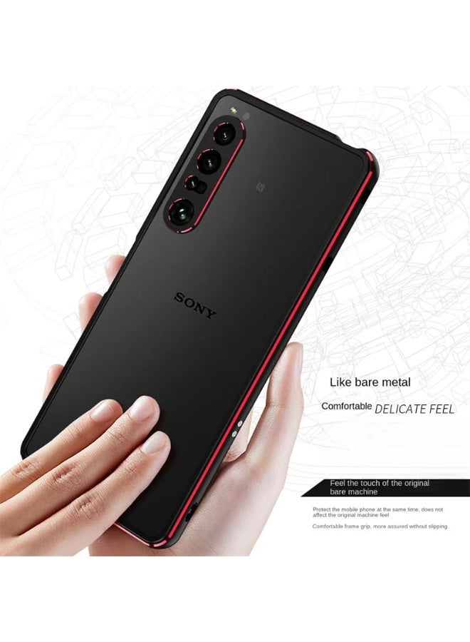 general Compatible with Sony Xperia 1 VII (Mark 7) Bumper Ultra Thin Metal Frame Hard Cover with Camera Lens Protector for Xperia 1 VII - Image 4