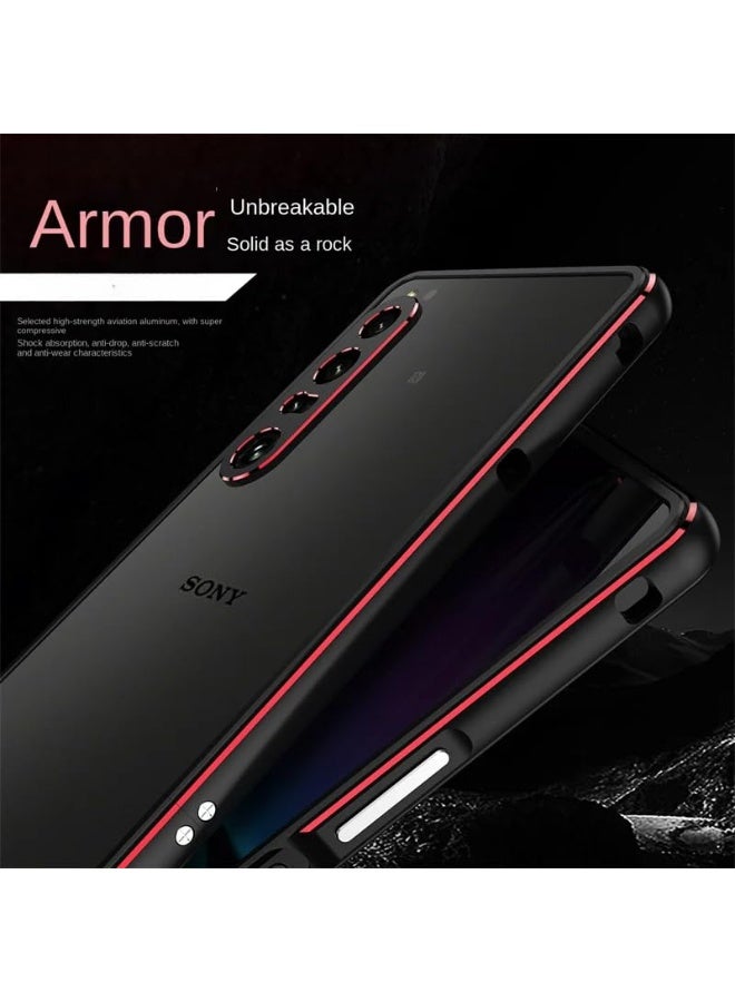 general Compatible with Sony Xperia 1 VII (Mark 7) Bumper Ultra Thin Metal Frame Hard Cover with Camera Lens Protector for Xperia 1 VII - Image 3
