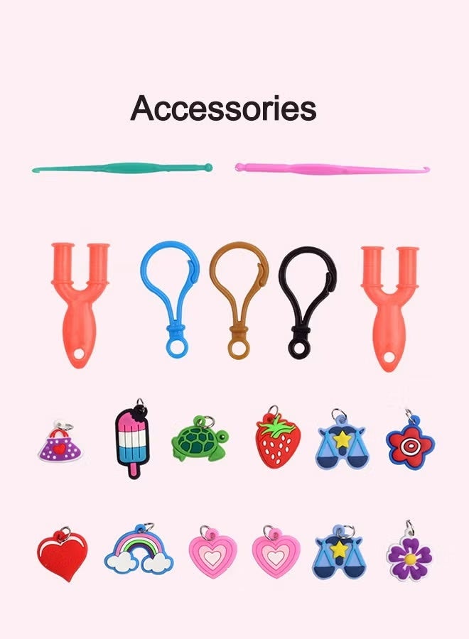 DIY Rubber Bands Kit toys for Bracelet Making Kit DIY Art and Craft Mega Refill kit Girls Creativity Gift - Image 2