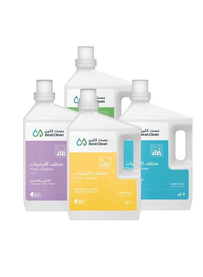 BEST CLEAN Rosewood and Berries Scented Floor Cleaner - Powerful Cleaning and Shine 3 Liters - Image 2