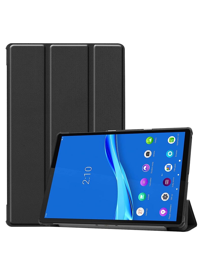 Procases Lenovo Tab K10 2021 and M10 FHD Plus Case 10.3 Inch Slim Smart Cover Stand Hard Shell Case Black - Image 1