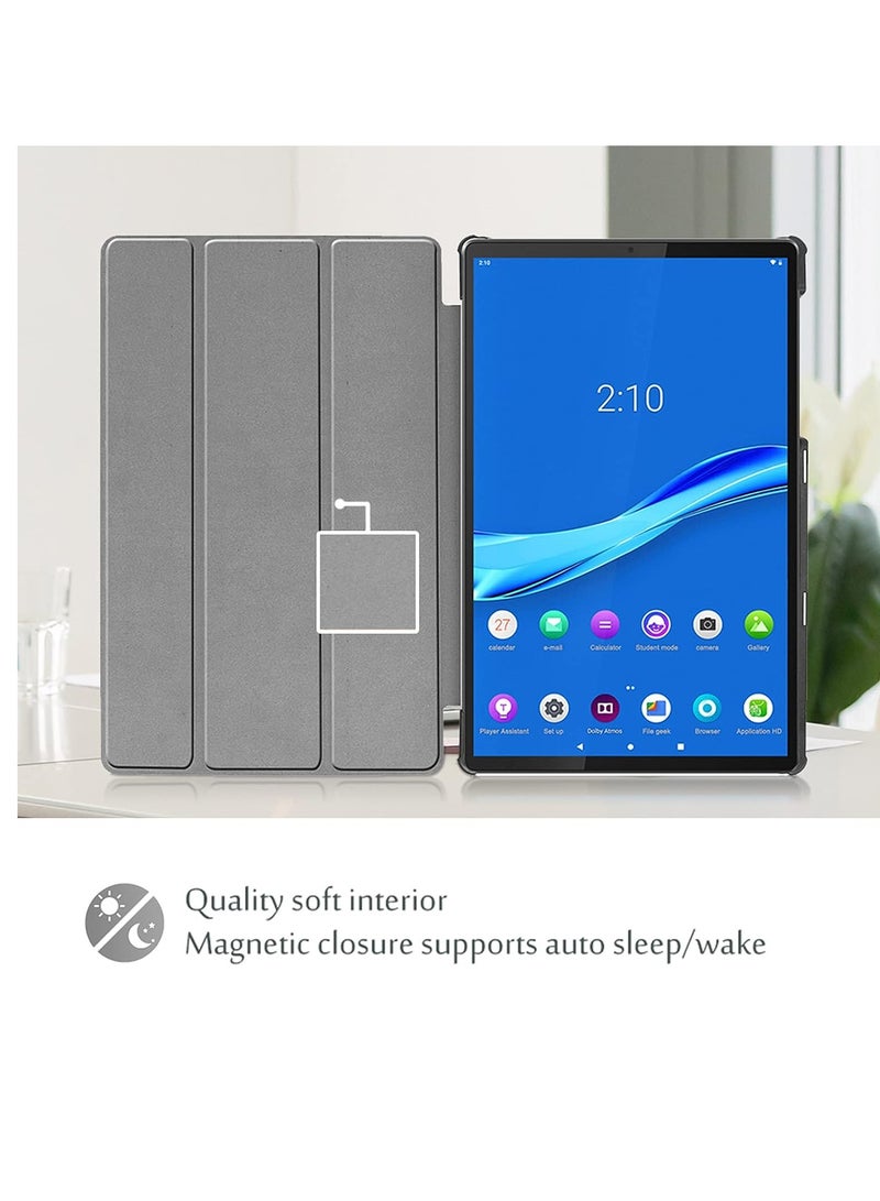 Procases Lenovo Tab K10 2021 and M10 FHD Plus Case 10.3 Inch Slim Smart Cover Stand Hard Shell Case Black - Image 3