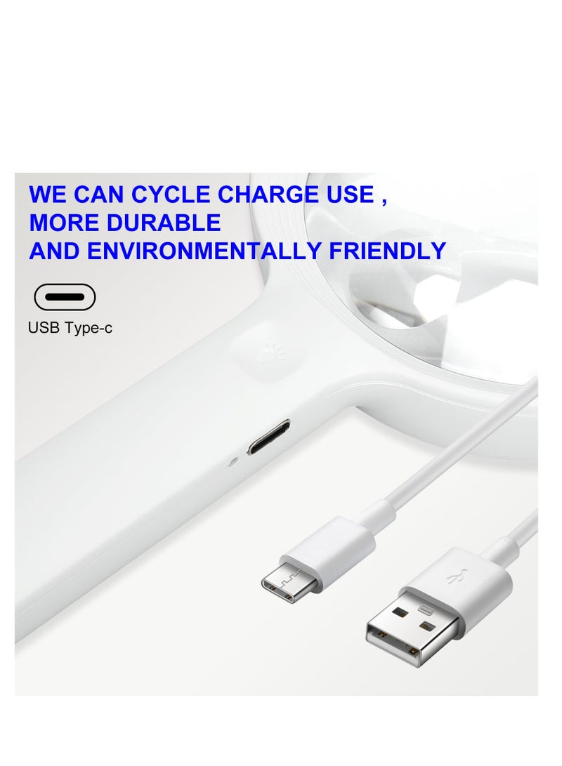 SYOSI Magnifying Glass with Light, 30X 60X Rechargeable Handheld Lightweight Lighted Magnify Lens 12 LED 3 Modes Illuminated Magnifier for Seniors,Reading,Inspection,Coin,Jewelry - Image 5