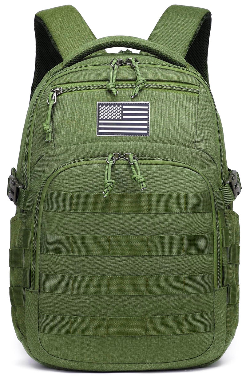 Wotony Military tactical backpack, backpack for men black small tactical assault bag (green, 18.5 inch) - Image 2