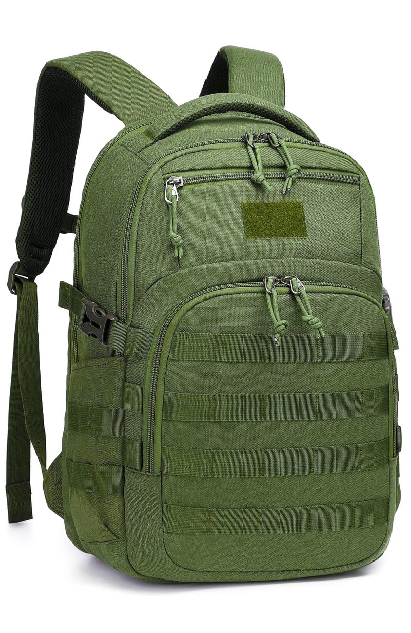 Wotony Military tactical backpack, backpack for men black small tactical assault bag (green, 18.5 inch) - Image 1