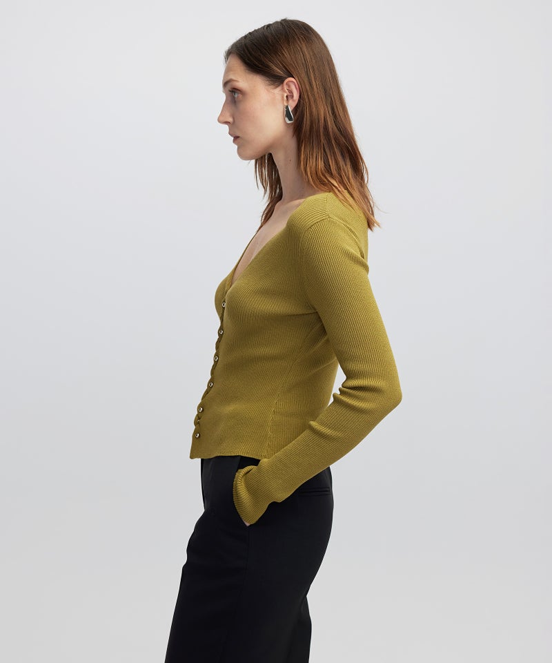 Ipekyol Embellished Ribbed Knit Top - Image 4