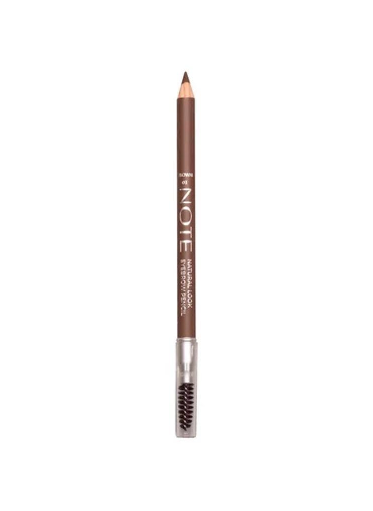 Note Note Natural Look Eyebrow Pencil 03 - Brown  - Image 2