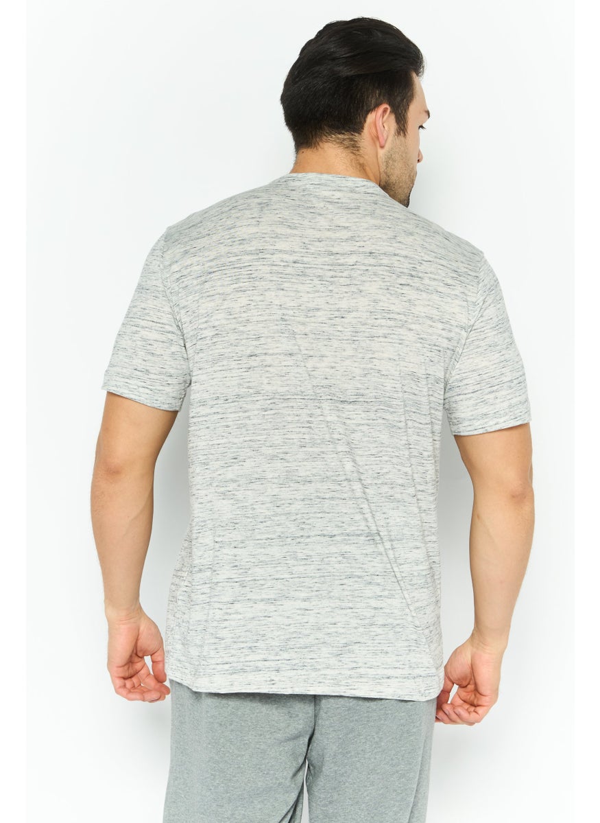 Champion Men Sportswear Fit Short Sleeve Outdoor T-Shirts, Heather Grey  - Image 4