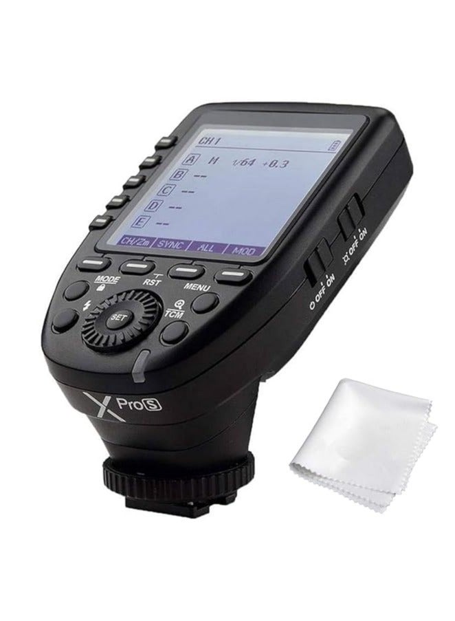 Godox Xpro-S for Sony TTL Wireless Flash Trigger 1/8000s HSS TTL-Convert-Manual Function Large Screen Slanted Design 5 Dedicated Group Buttons 11 Customizable Functions - Image 1