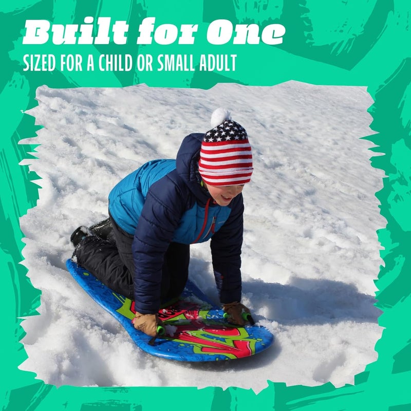 FLEXIBLE FLYER Lightweight Foam Slider, Adult and Kids Snow Play Sled with Handles, Winter Toboggan Sled for Ages 5 and Up - Image 5