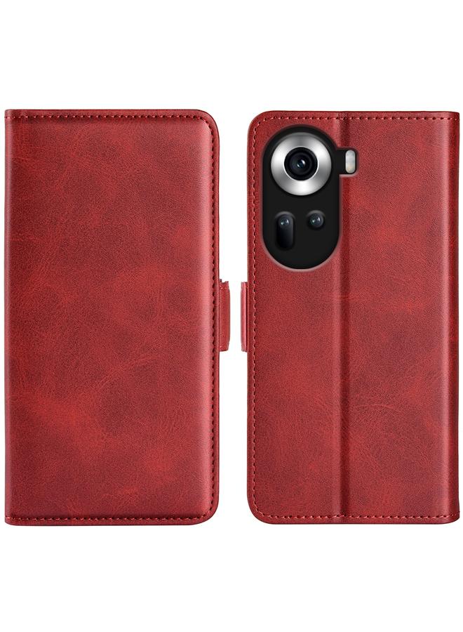 S-TOP Case For OPPO Reno11 5G Global Dual-side Magnetic Buckle Horizontal Flip Leather Phone Case - Image 1