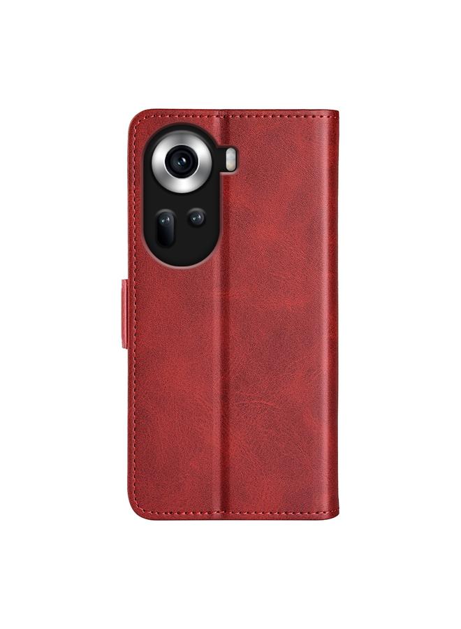 S-TOP Case For OPPO Reno11 5G Global Dual-side Magnetic Buckle Horizontal Flip Leather Phone Case - Image 3