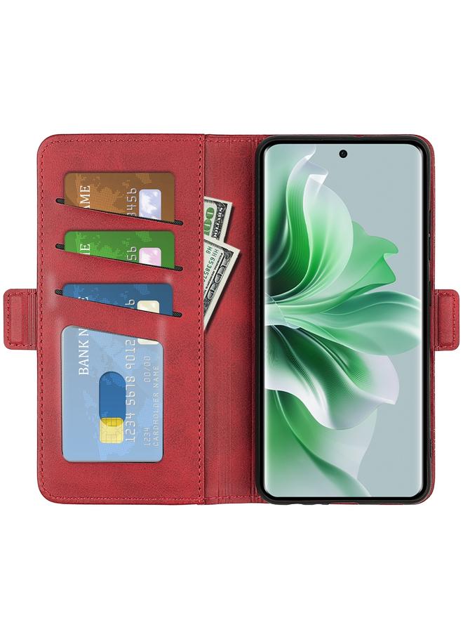 S-TOP Case For OPPO Reno11 5G Global Dual-side Magnetic Buckle Horizontal Flip Leather Phone Case - Image 4