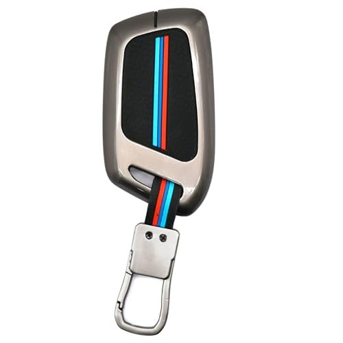 KMH Metal Car Key Cover Compatible with MG Hector, Windsor EV and EV Pro Smart Keycover with Keychain 3 Buttons Smart Key Shell Case Holder Protector, Pack of 1 - Image 3