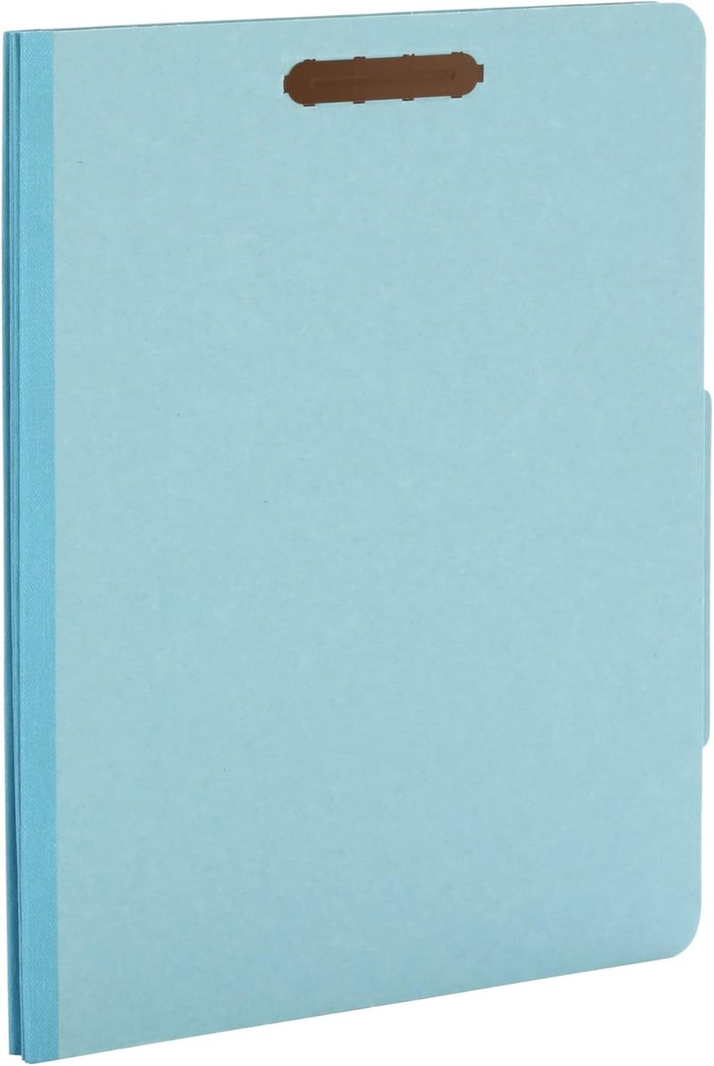 Pendaflex Classification Folders, 2 Dividers, 2" Fasteners, Letter Size, Blue, 10/Box (24130P) - Image 4