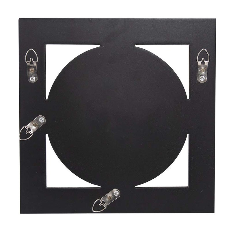 Howard Elliott Collection Howard Elliott Lula Square Hanging Accent Mirrored Frame Wall Mirror, Beautifully Beveled Edge Decorative Modern Design Mirror for Home Decor, Entryway & Bedroom, 12 x 12 Inch, Charcoal Gray - Image 5