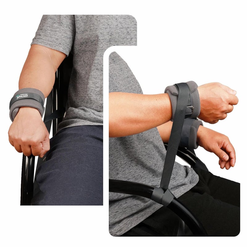 DYNA Cotton Limb Restrainer|For Wrist Or Ankle Limit Patient Movement For Safety Of Patient And Care-Takers|Home, Hospital, Icu, During Transport|Universal Size|Reusable|2S Pack - Image 1