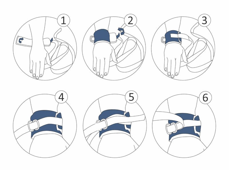 DYNA Cotton Limb Restrainer|For Wrist Or Ankle Limit Patient Movement For Safety Of Patient And Care-Takers|Home, Hospital, Icu, During Transport|Universal Size|Reusable|2S Pack - Image 3