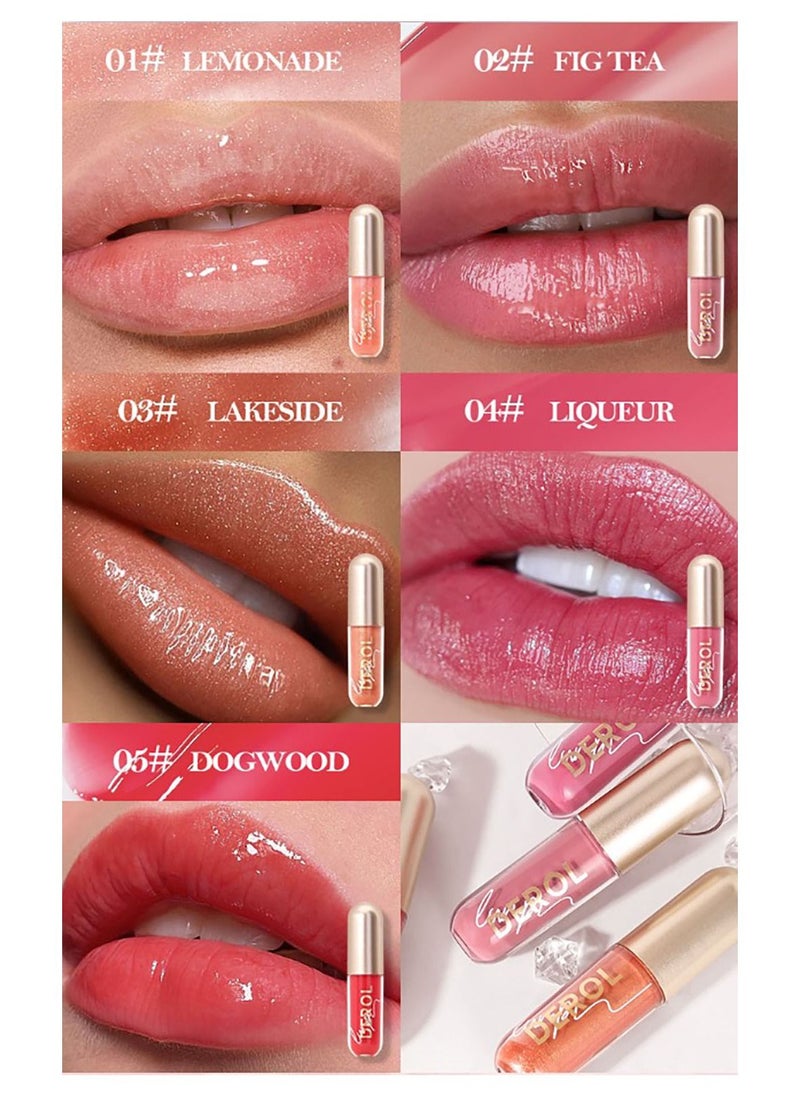 DEROL 5 Piece Fairland Lake Glass Lip Gloss  - Image 2