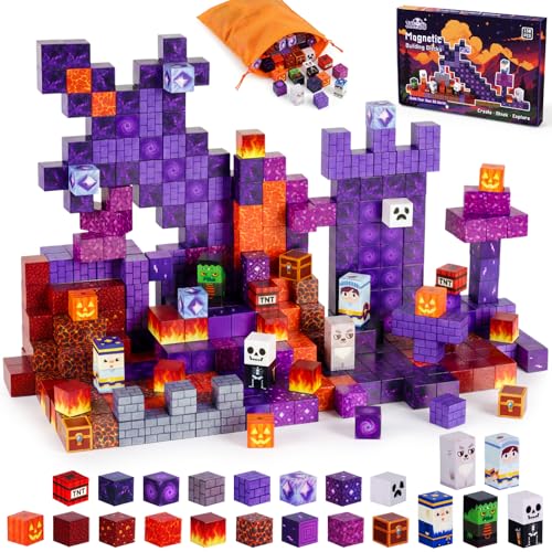 3 otters Magnetic Blocks 150PCS Portal Set STEM Magnet Cubes Construction Toys for Kids Sensory Stacking Building Blocks Christmas Birthday Gifts for Boys Girls - Image 1