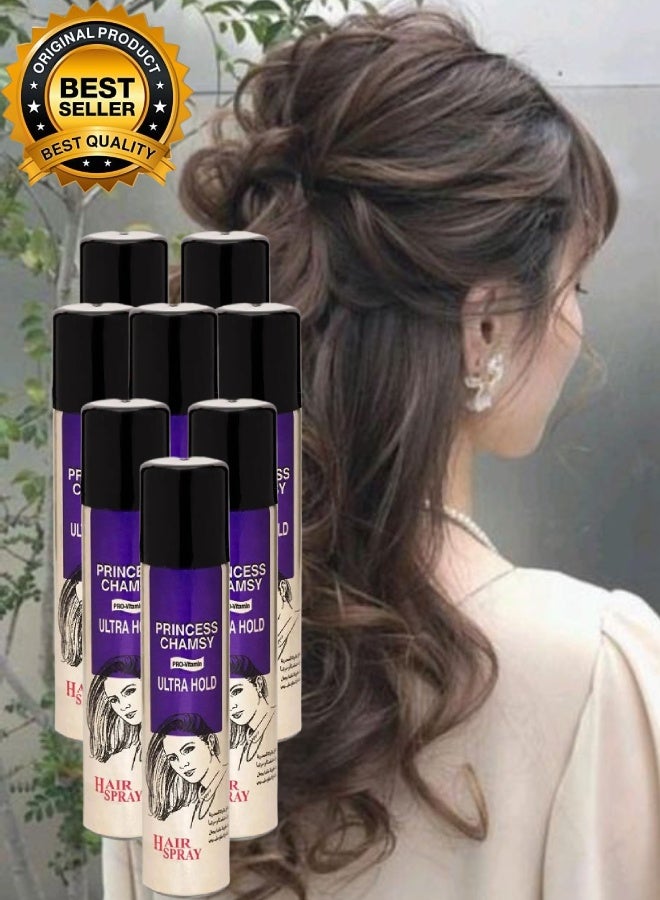 PRINCESS CHAMSY 8 Pieces Ultra Hold Hair Spray 300ML - Image 1