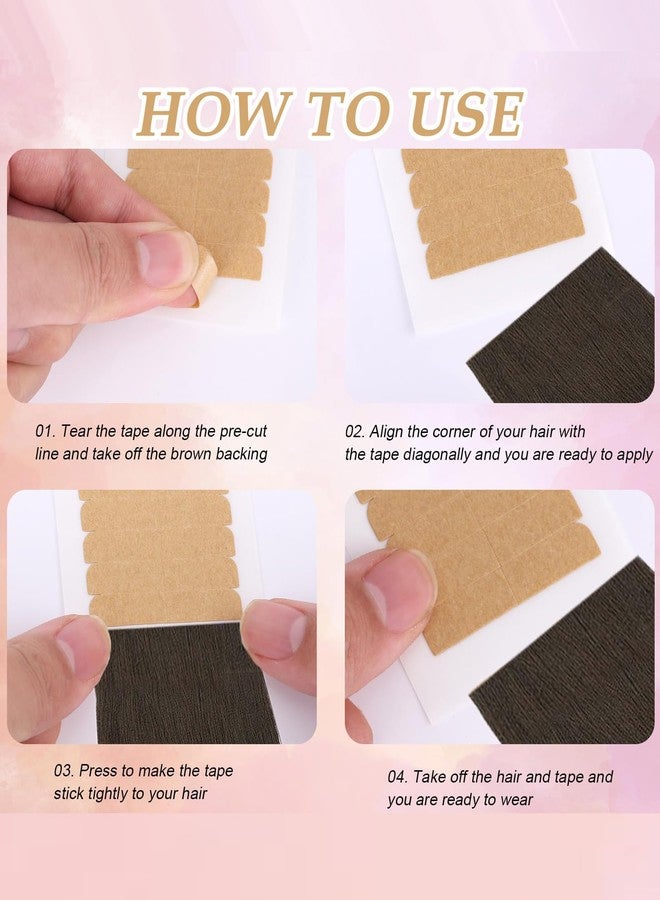120 قطعة من شريط لاصق لتثبيت الشعر، شريط لاصق مزدوج الجوانب للشعر المستعار للرجال، شريط لاصق قوي للغاية لتثبيت الشعر المستعار، مناسب لمرتدي الشعر المستعار وعشاق الجمال - Image 5