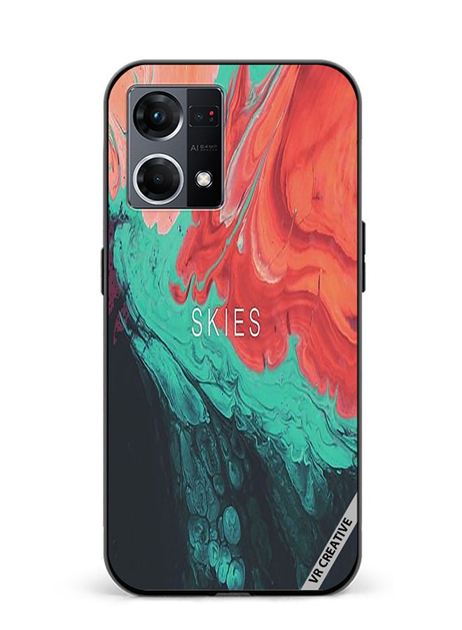 VR CREATIVE Protective Case Cover For Oppo Reno8 4G Skies Design Multicolour - Image 1