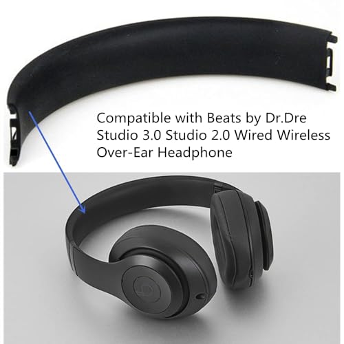 Koffmon Replacement Top Headband Foam Cushion Pad Repair Parts Compatible with Beats by Dr.Dre Studio 3.0 Studio 2.0 Wired/Wireless Over-Ear Headphone (Black) - Image 4