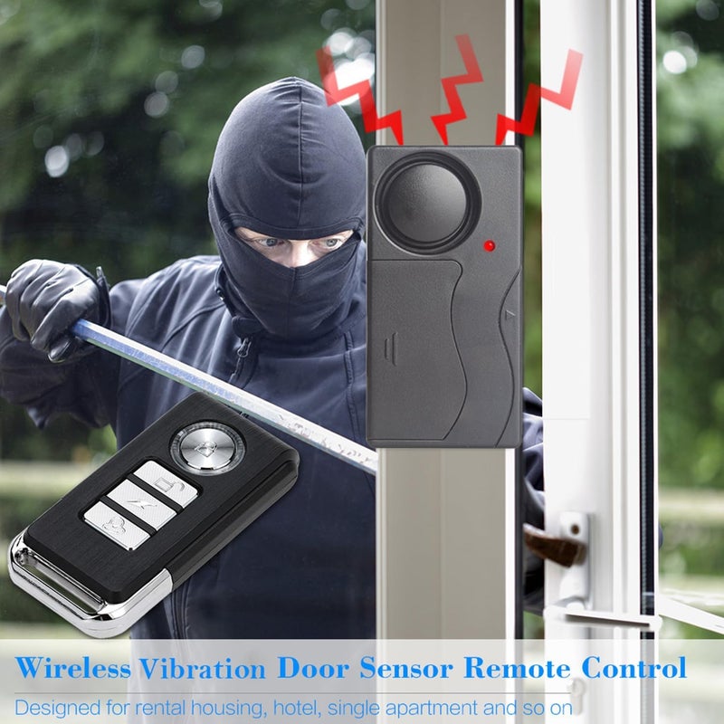 Meichoon Bike Alarm Wireless Vibration Motion Sensor with Remote Control Anti-Theft Burglar for Bicycle E-Bike Motorcycle Scooter Cart Trailer Equipment Fence 110db Super Loud - Image 4