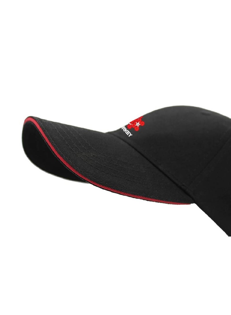 PRINTSHOP4ME Turkey Unisex Adult Football Cap For Both Men And Women With Metal Adjustable Buckle Closure-Perfect For Football Fans,Match Days,Outdoor Activities And Everyday Wear - Image 5