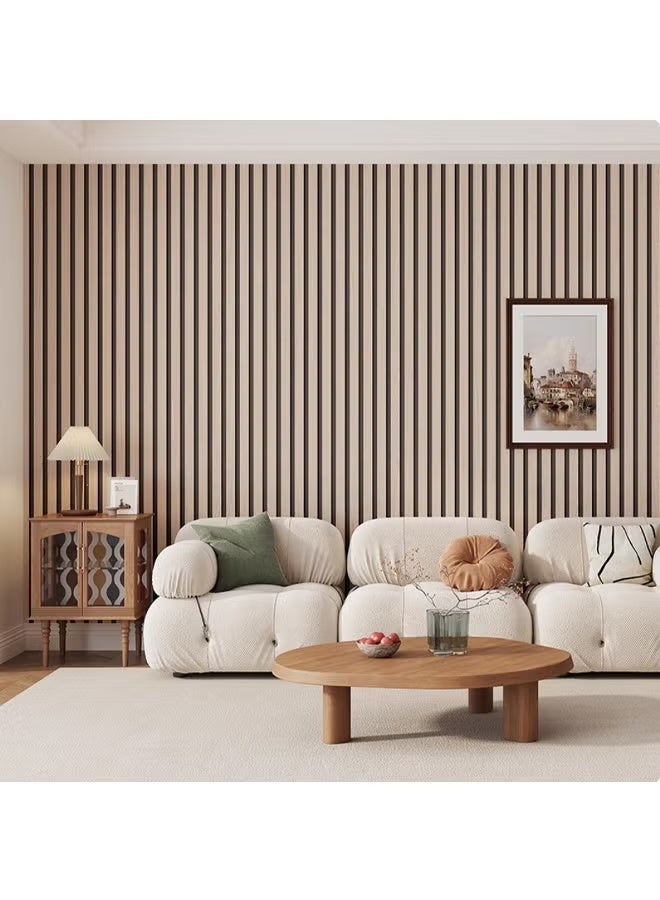 Self-Adhesive SXP Peel and Stick 3D Wall Decal Roll, Wood Grain Grid Panel, 4mm Thickened - Image 5