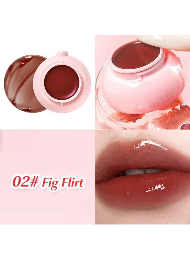 أوليبولا جيليبوكيت ليب جام - متعدد الاستخدام للشفاه والخدود، ملمع شفاه مكثف وغير لاصق، لمسة لامعة، يدوم طوال اليوم، تركيبة غير جافة وقابلة للدمج، صبغة شفاه طبيعية وأحمر خدود كريم 02 # فيغ فليرت - Image 2