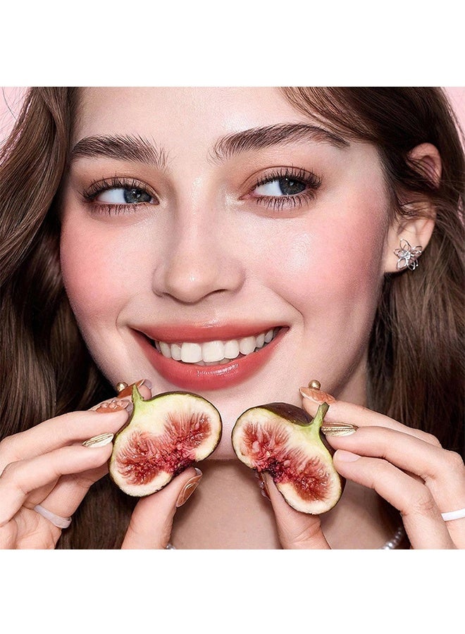 أوليبولا جيليبوكيت ليب جام - متعدد الاستخدام للشفاه والخدود، ملمع شفاه مكثف وغير لاصق، لمسة لامعة، يدوم طوال اليوم، تركيبة غير جافة وقابلة للدمج، صبغة شفاه طبيعية وأحمر خدود كريم 02 # فيغ فليرت - Image 3