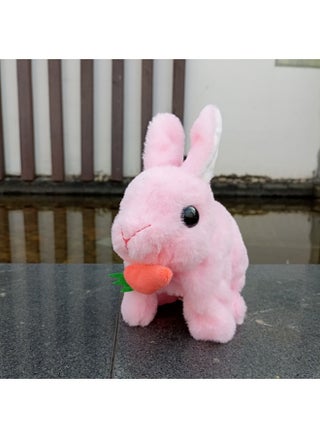 Easter Simulation Rabbit Plush Sound Toy Will Jump Will Call Carrot Rabbit Doll Parent-child Interactive Toy-Colour:Electric Plush Rabbit [pink] - pzsku/ZAC61E3FFFBF500084999Z/45/1745459807/ec1c30ae-af38-4e14-9f04-2209ac2197f0